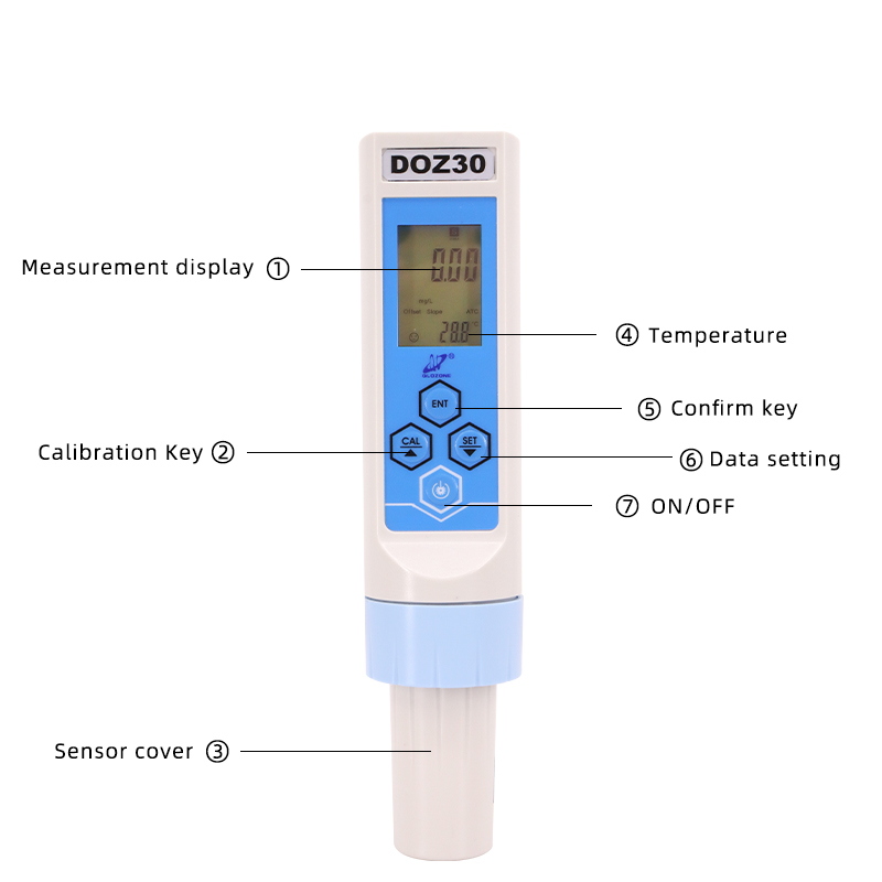 Qlozone Portable Dissolved Ozone Analyzer Handheld Ozone Concetraition Tester in Water